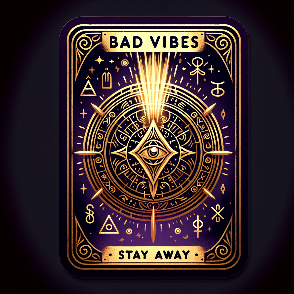 Bad vibes, stay away 🛡️